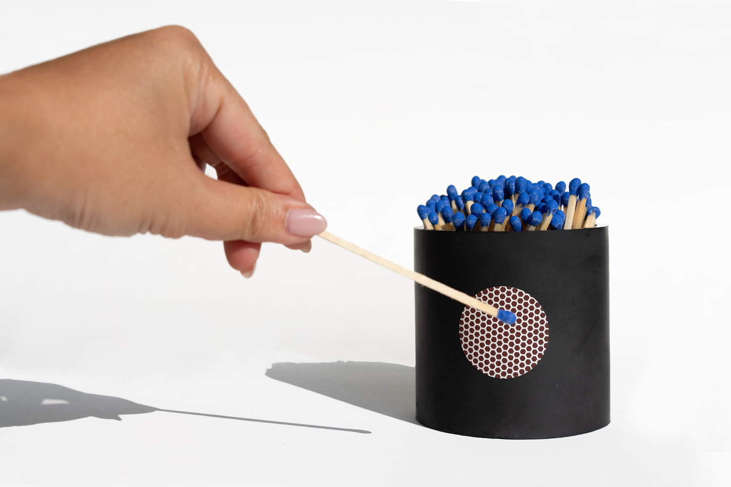 UNIQUE GORGEOUS JAR WITH MATCHSTICKS