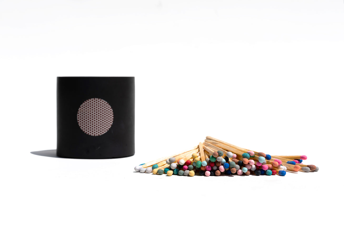 UNIQUE GORGEOUS JAR WITH MATCHSTICKS