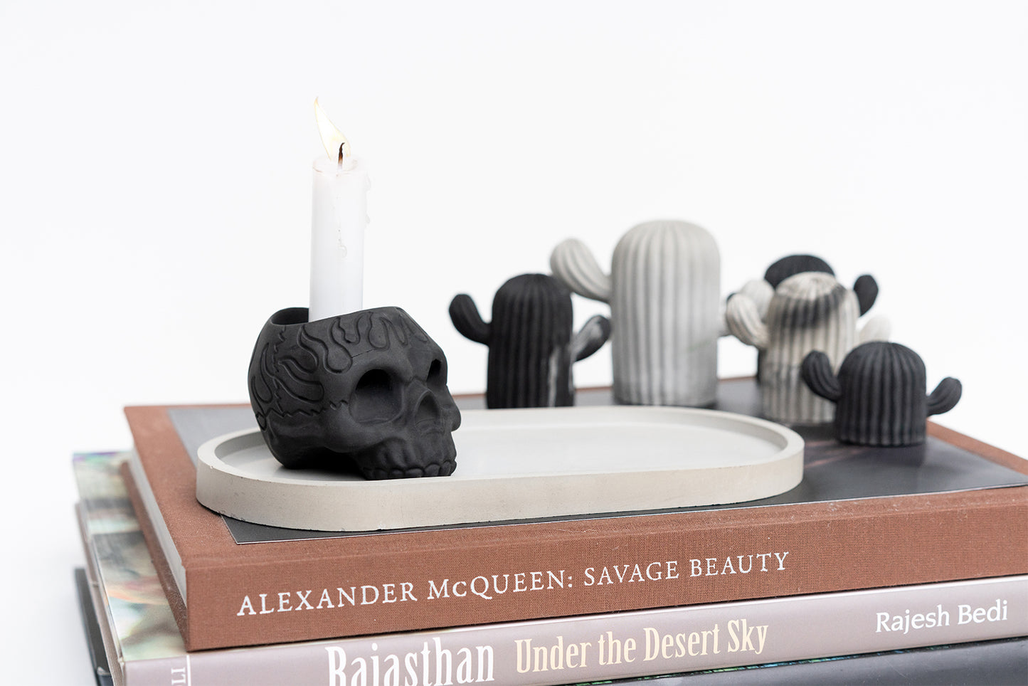 SKULL Candle Holders