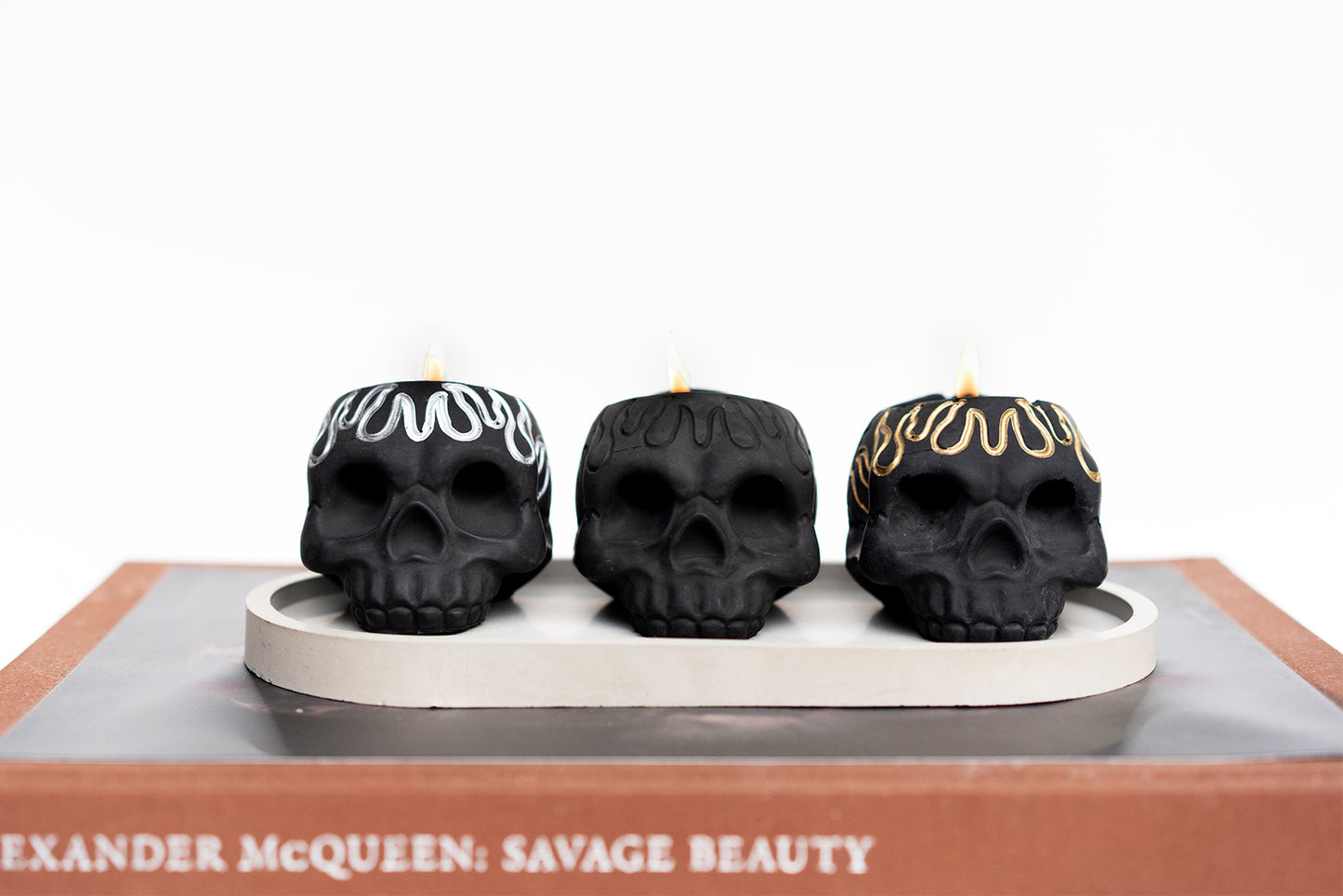 SKULL Candle Holders