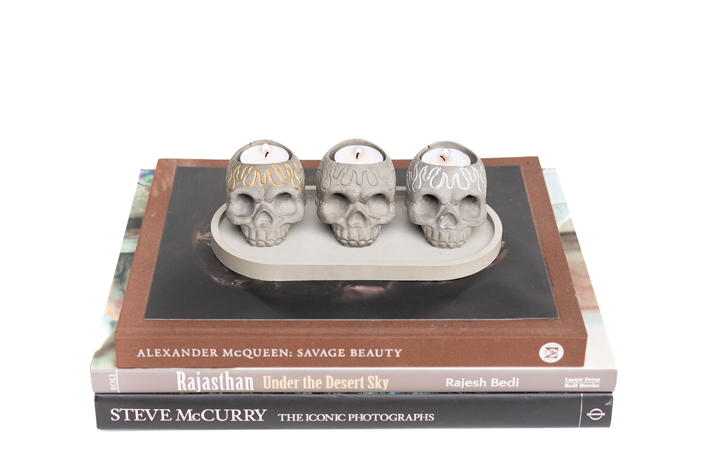 SKULL Candle Holders