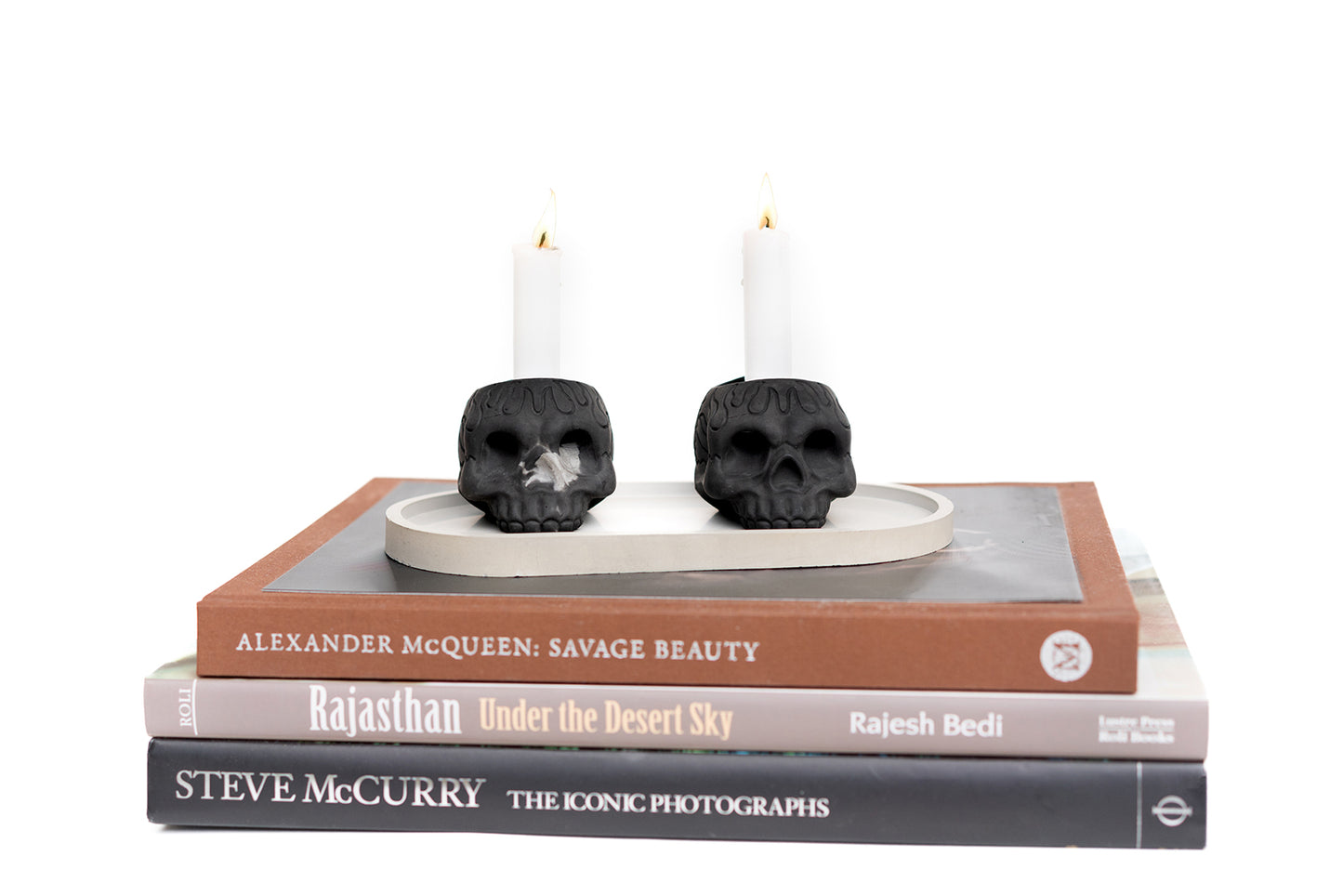 SKULL Candle Holders