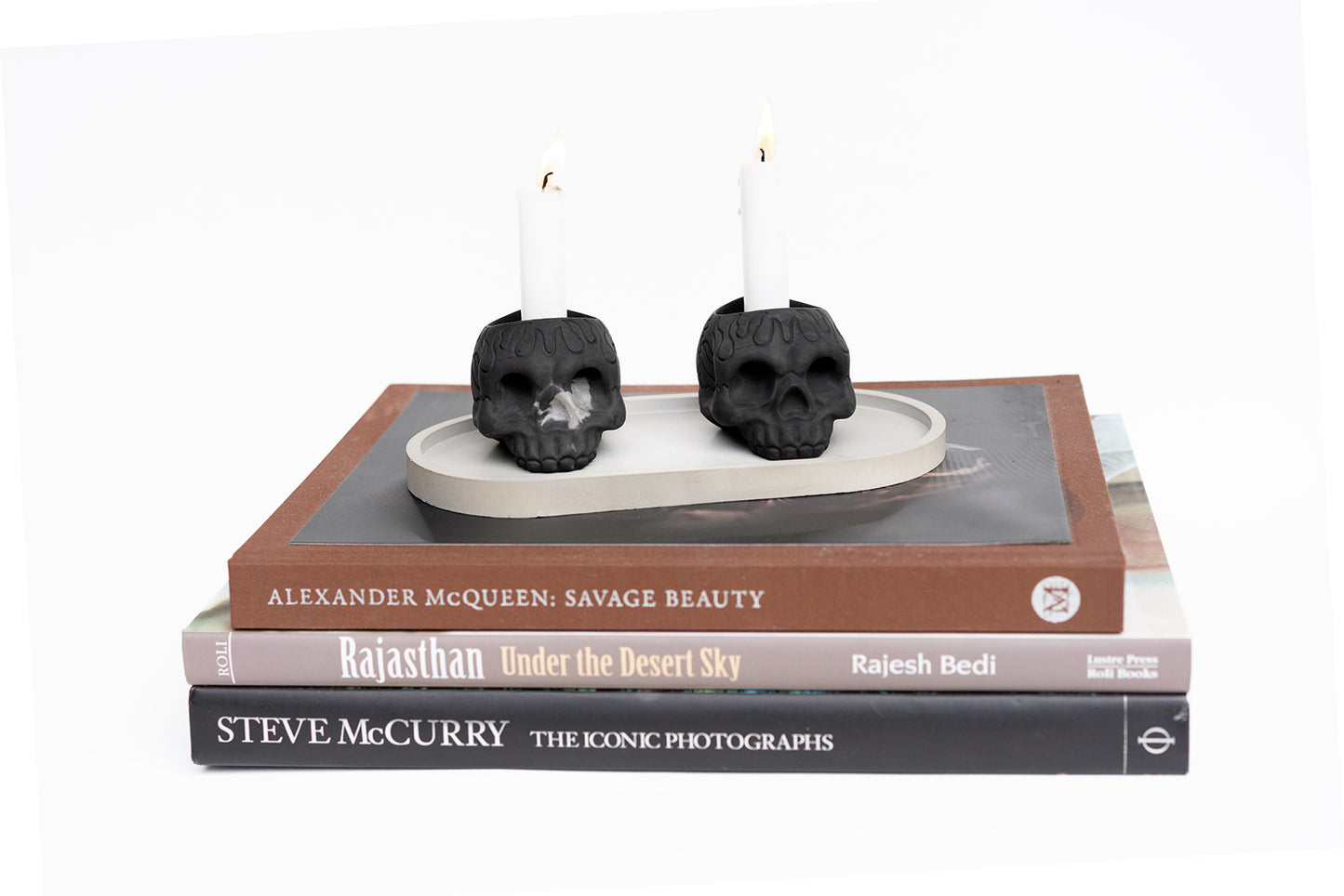 SKULL Candle Holders