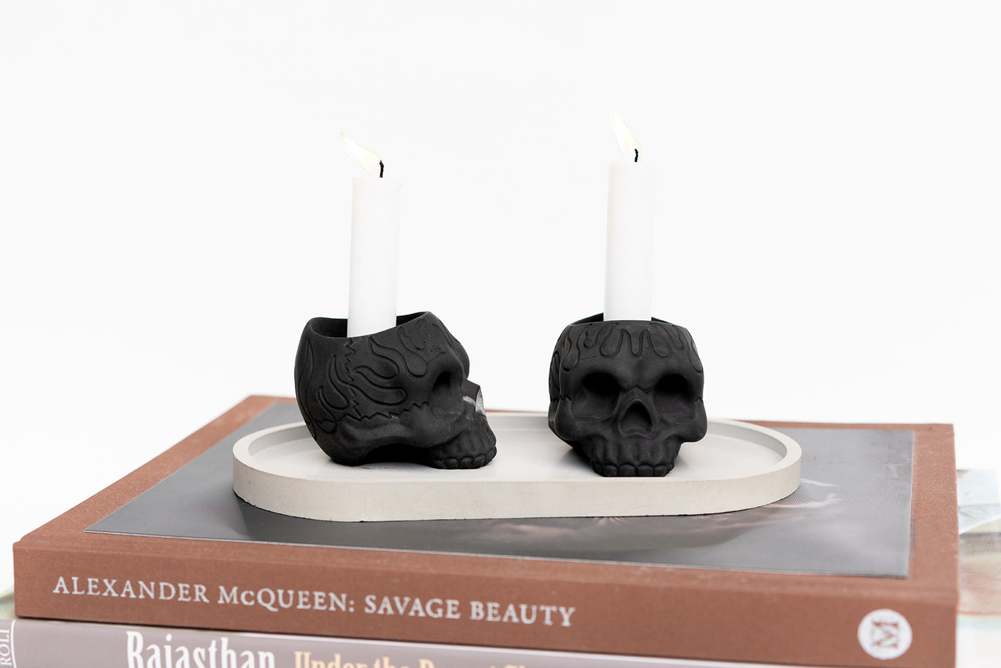 SKULL Candle Holders