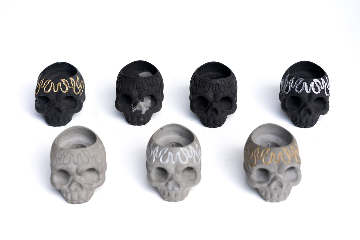 SKULL Candle Holders