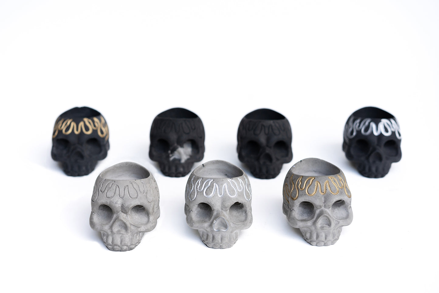 SKULL Candle Holders