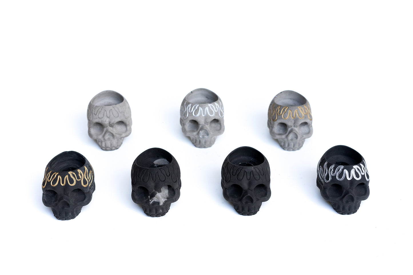 SKULL Candle Holders