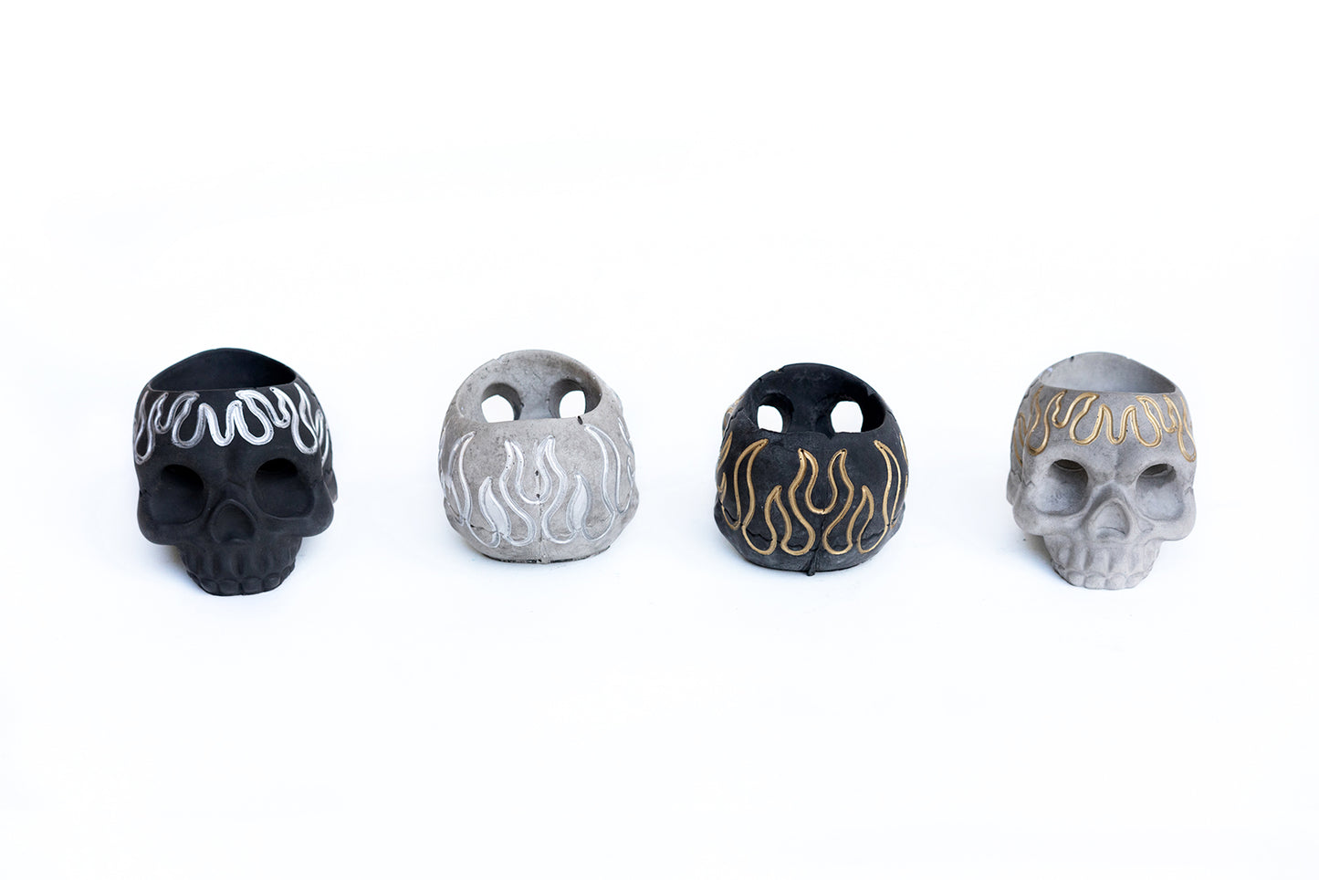 SKULL Candle Holders