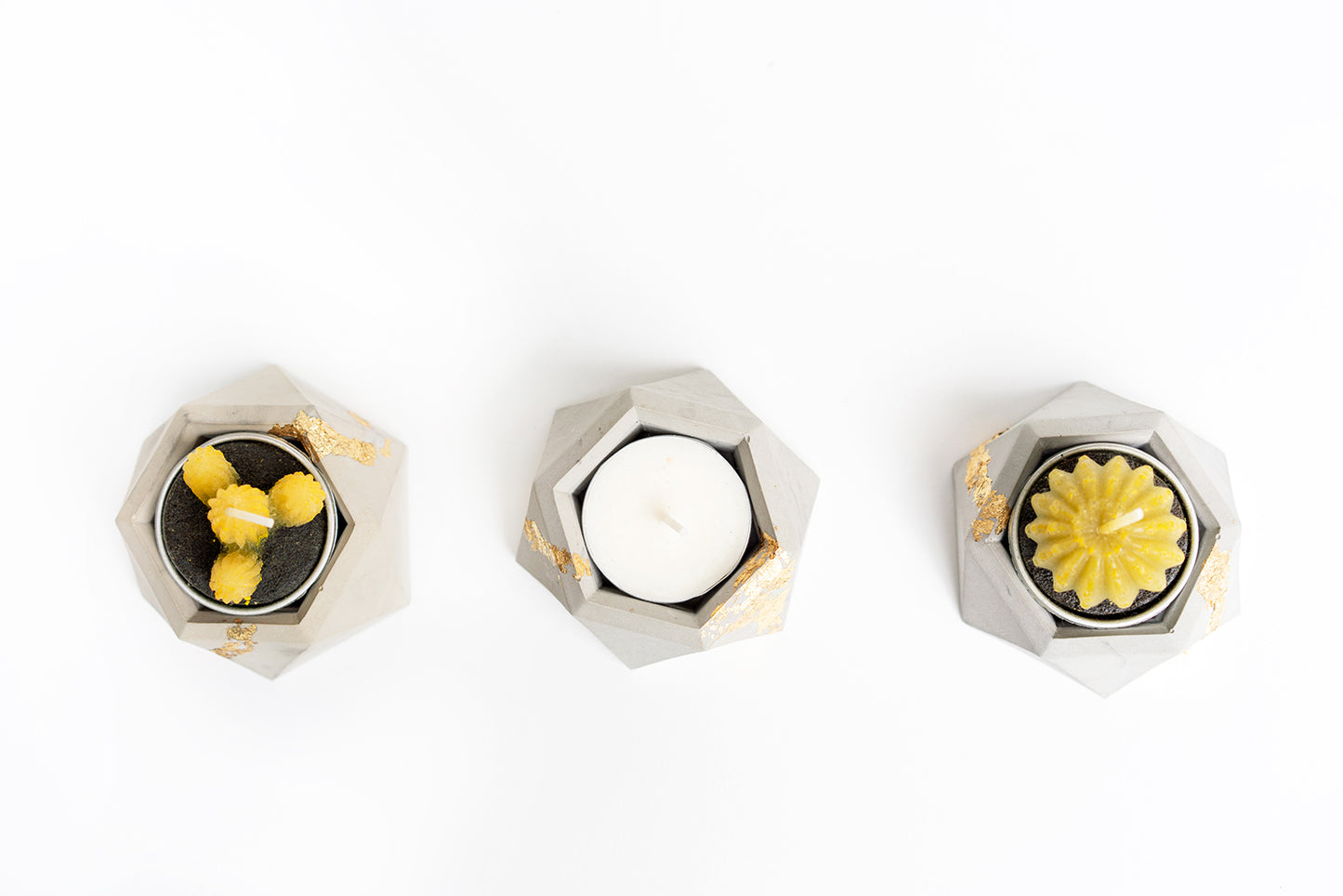 GEOMETRIC TEA LIGHT CANDLE HOLDER